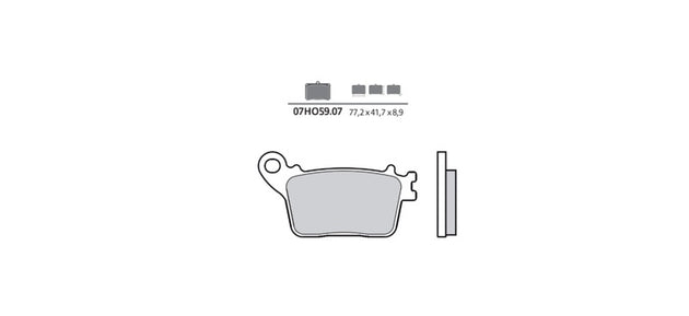 Set placute frana,frana disc BREMBO 07HO5907 