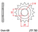 Pinion lant JT SPROCKETS JTF785.13 