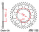 Roata dintata JT SPROCKETS JTR1135.62 