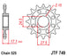 Pinion lant JT SPROCKETS JTF749.15RB 