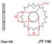 Pinion lant JT SPROCKETS JTF1180.18RB 