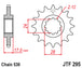 Pinion lant JT SPROCKETS JTF295.15RB 