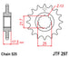 Pinion lant JT SPROCKETS JTF297.15RB 