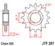 Pinion lant JT SPROCKETS JTF297.15RB 
