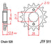 Pinion lant JT SPROCKETS JTF511.15RB 