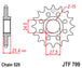 Pinion lant JT SPROCKETS JTF709.16RB 
