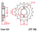 Pinion lant JT SPROCKETS JTF740.15RB 