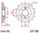 Pinion lant JT SPROCKETS JTF740.15RB 