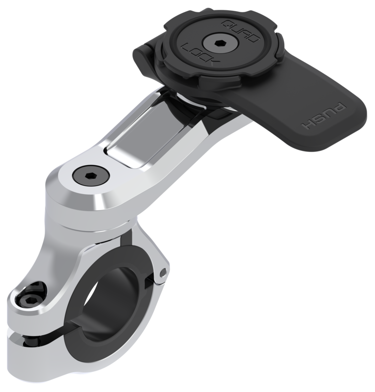 Suport Quad Lock® Motorcycle - Handlebar Mount PRO Chrome