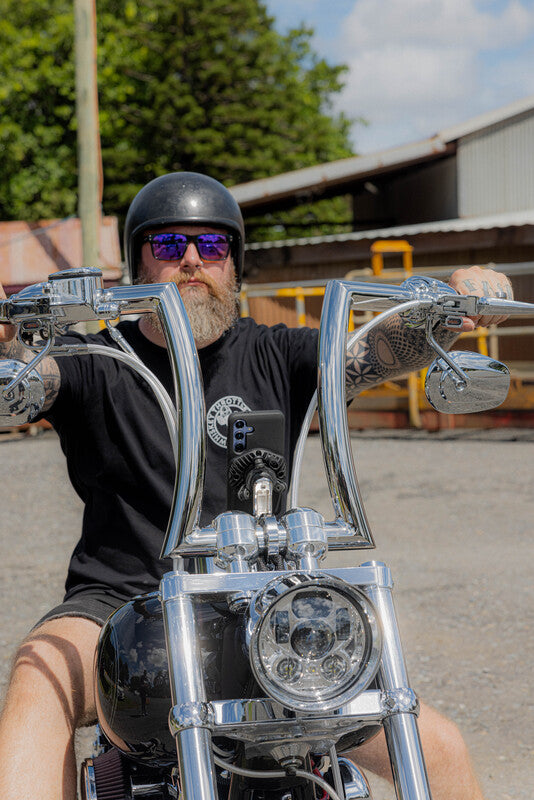 Suport Quad Lock® Motorcycle - Handlebar Mount PRO Chrome - Large