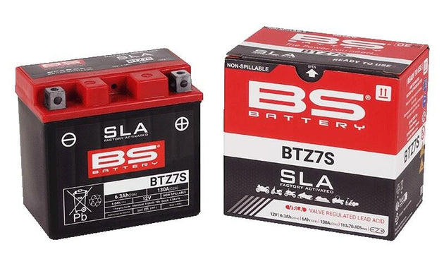 BS BATTERY SLA Battery Maintenance Free Factory Activated - BTZ7S (FA) - Extra