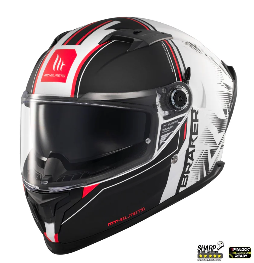 Casca Moto integrala MT Braker SV Charm A1 - Punctaj Maxim SHARP