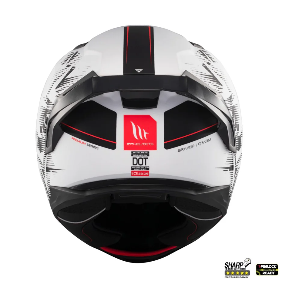 Casca Moto integrala MT Braker SV Charm A1 - Punctaj Maxim SHARP
