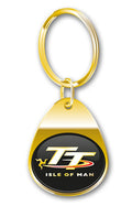 Breloc chei Isle of Man TT GOLD GILT