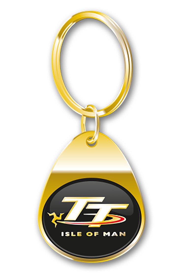 Breloc chei Isle of Man TT GOLD GILT