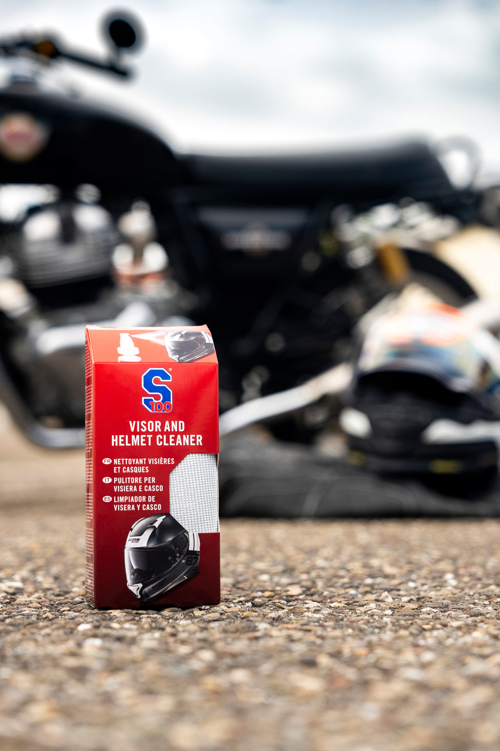 Spray Curățare Vizieră și Cască Moto S100 + lavetă din microfibră