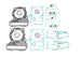 Set garnituri motor superior ATHENA P400210600754 
