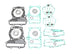 Set garnituri motor superior ATHENA P400210600754 