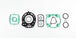 Set garnituri motor superior ATHENA P400250600205 