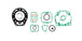 Set garnituri motor superior ATHENA P400250600221 