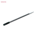 Kuryakyn, Billet antenna, round/grooved. Black & raw alu