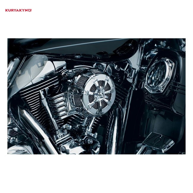 Kuryakyn, alley cat air cleaner cover. Chrome