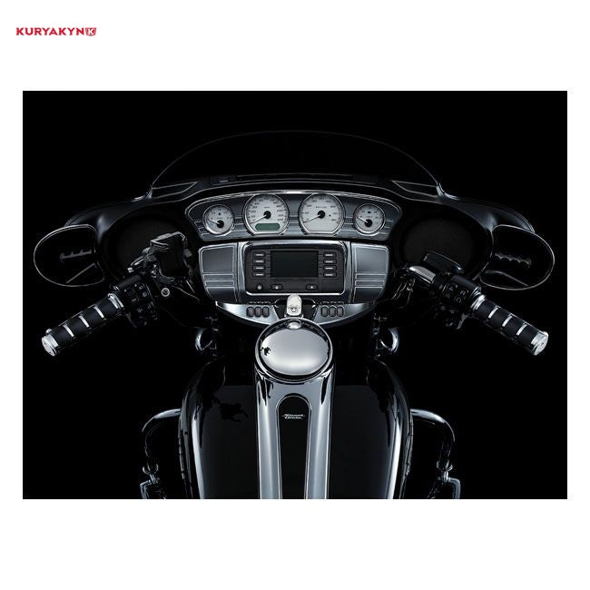Kuryakyn, TrI-line gauge trim. Chrome