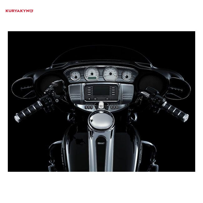 Kuryakyn, Tri-Line stereo trim deluxe kit. Chrome