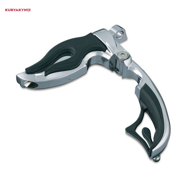 Kuryakyn, Flamin'' switchblade foot pegs. Chrome