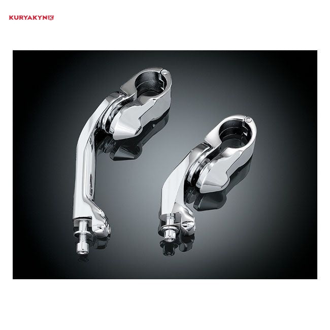 Kuryakyn, Tour-Tech cruise peg mounts. Short. Chrome