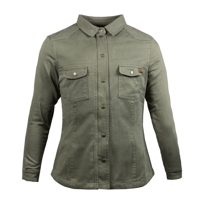 John Doe Motoshirt female XTM© olive - 4