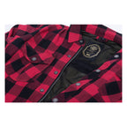 WCC Dominator riding flannel shirt red/black CE appr.