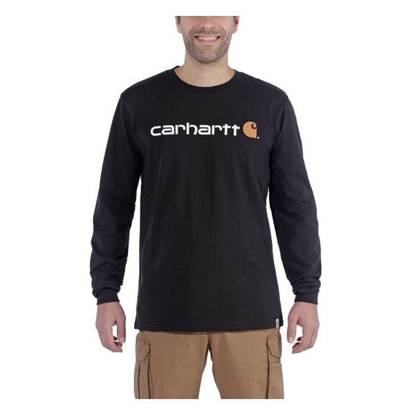 Carhartt Logo graphic long sleeve black