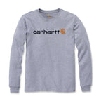 Carhartt Logo graphic long sleeve heather gray