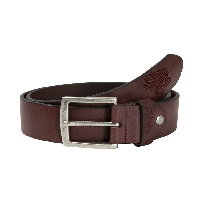 John Doe leather belt Tigre brown - 1