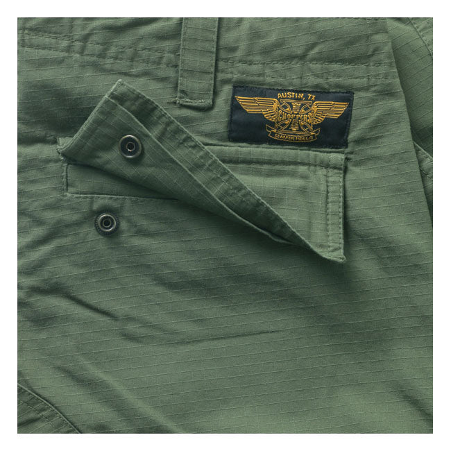WCC Caine ripstop cargo pants green