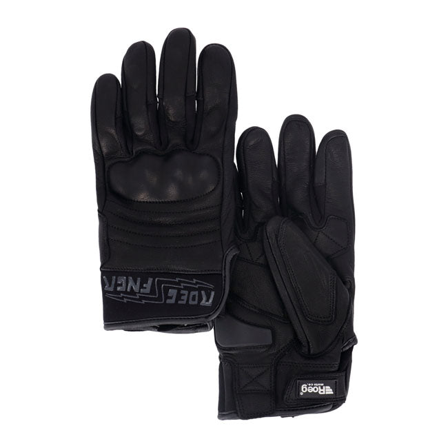 Roeg FNGR All-Leather gloves black