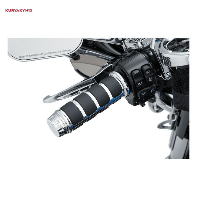 Kuryakyn, ISO grip covers for oem heated grips. Chrome