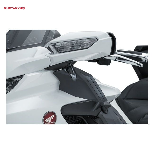Kuryakyn, Adjustable upper air deflectors. dark smoke