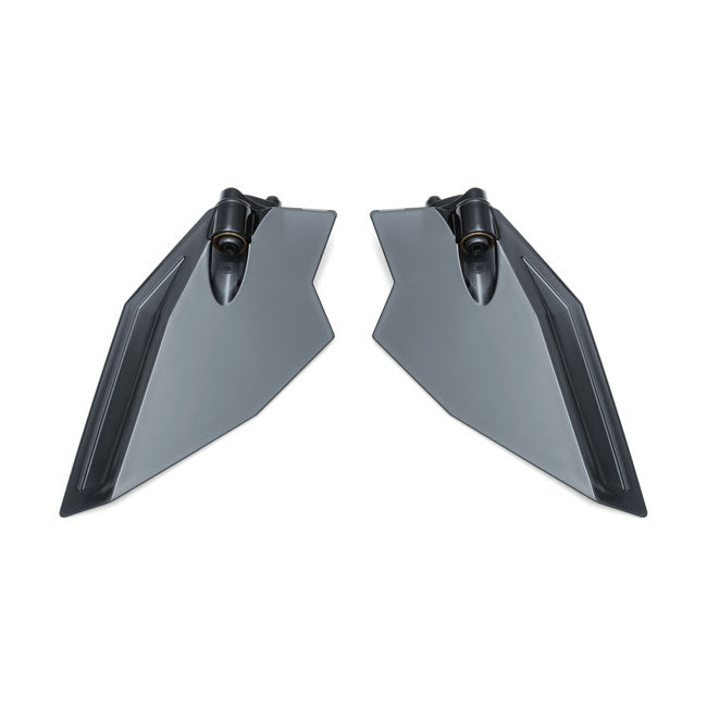 Kuryakyn, Adjustable upper air deflectors. dark smoke