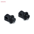 Kuryakyn, splined male mount peg adapters. adj. stop. Black