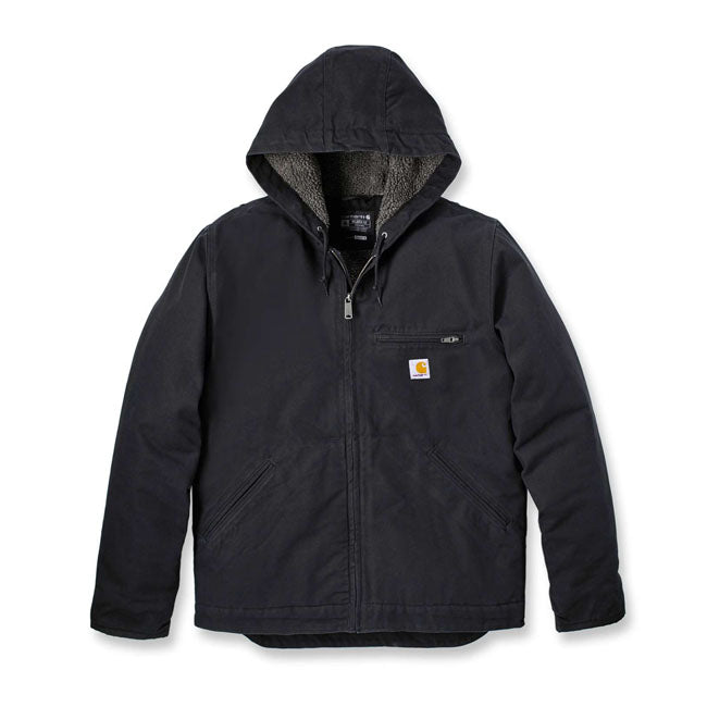 Carhartt Washed duck lined jacket black