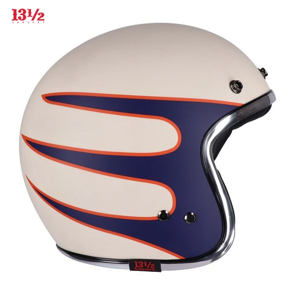 13 1/2 Skull bucket helmet Superior vintage white