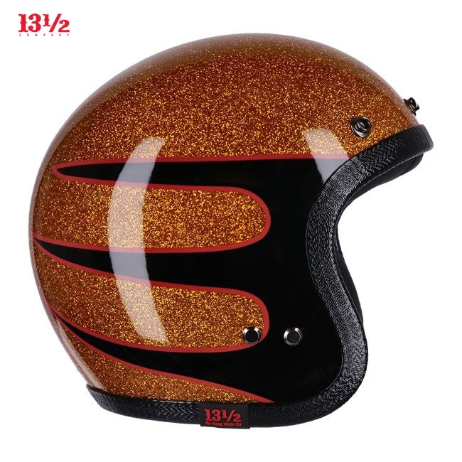 13 1/2 Skull bucket helmet Superior metal flake