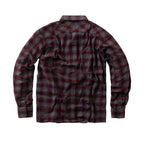 WCC Rigid Flannel shirt burgundy/grey