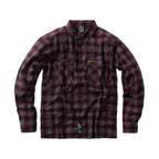 WCC Rigid Flannel shirt burgundy/grey