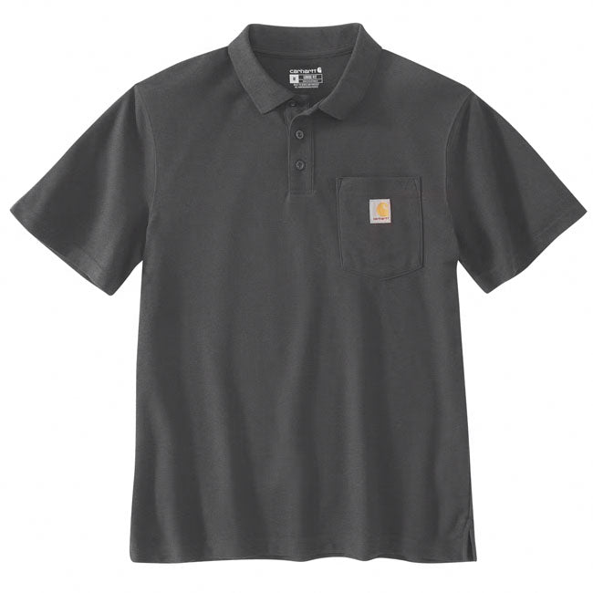 Carhartt Midweight S/S Pocket Polo carbon heather