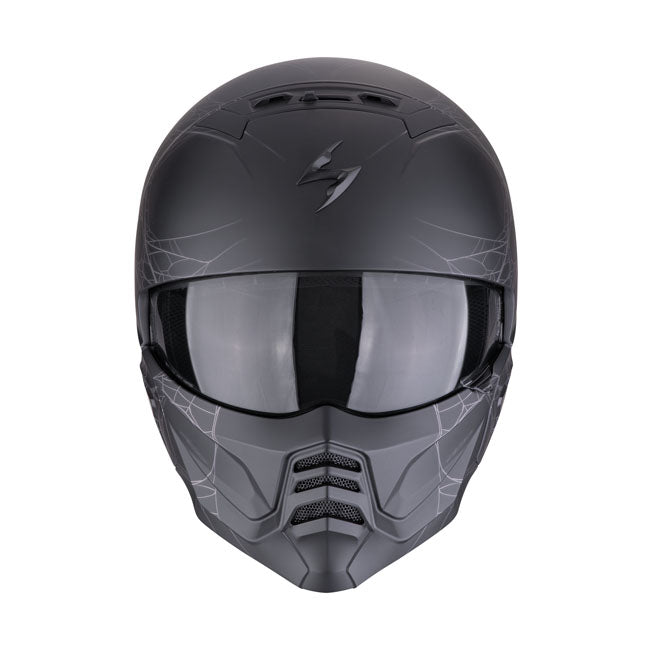 Scorpion EXO-Combat II Spiderweb matt black-silver