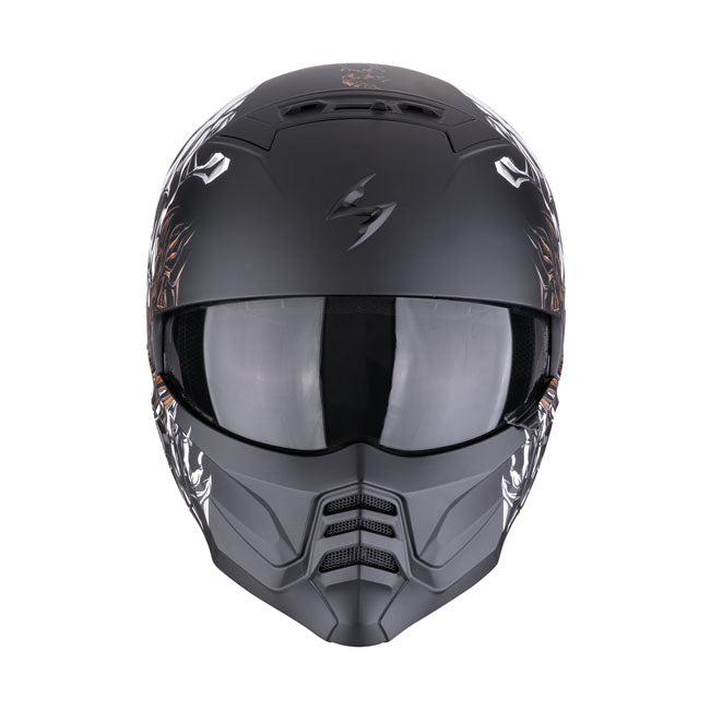 Scorpion EXO-Combat II Genesis matt black-white-gold