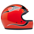 Biltwell Gringo helmet Comp Orange Flames